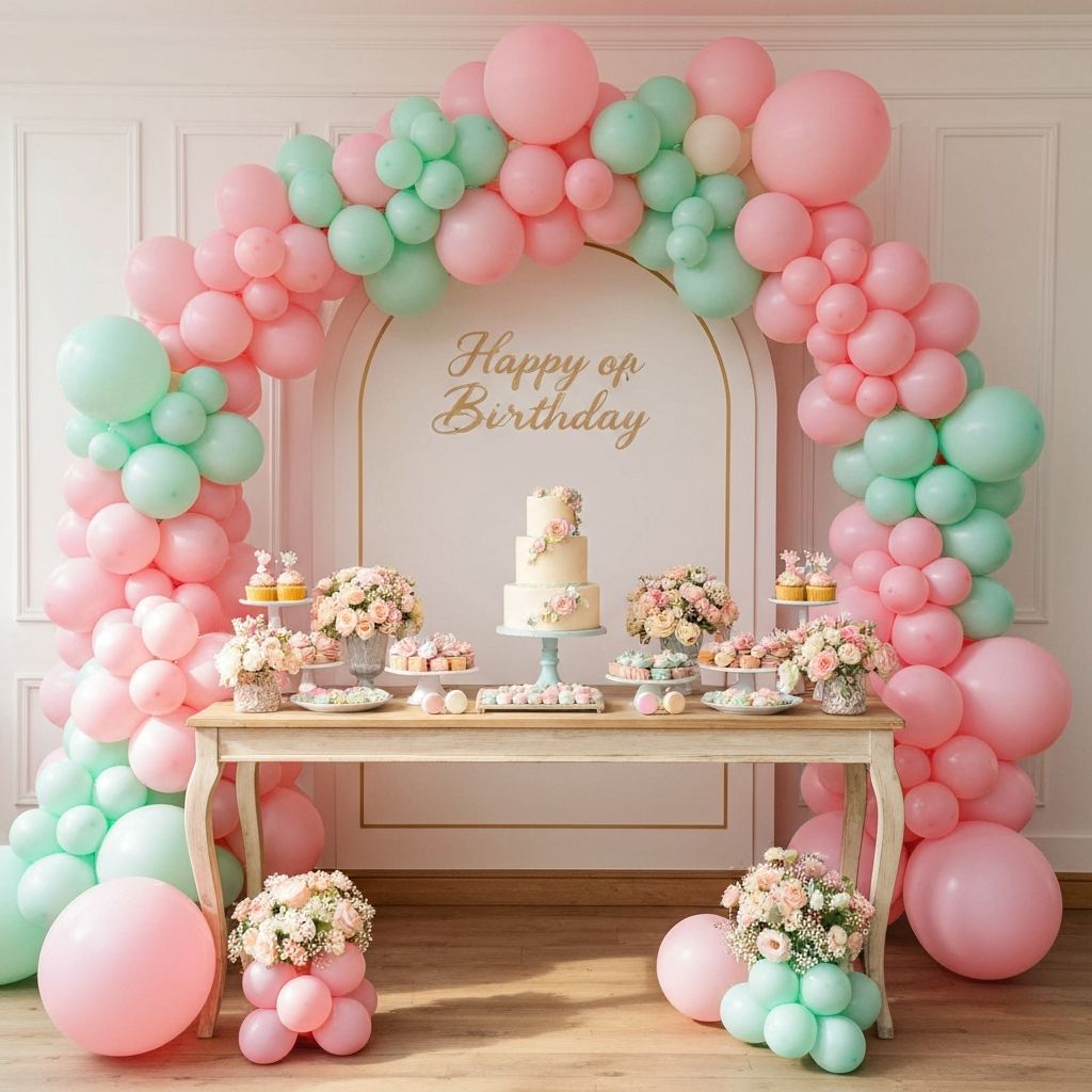 Beautiful children's birthday party setup